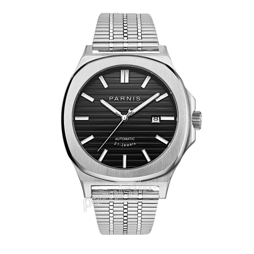 42mm Parnis Sapphire Crystal Miyota Automatic Men Mechanical Watch Luminous Mark