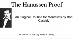 Bob Cassidy - The Hanussen Proof