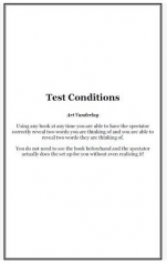 Art Vanderlay - Test Conditions