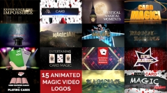 15 Magic Video Logos for Magicians by Wolfgang Riebe mixed media (Download)