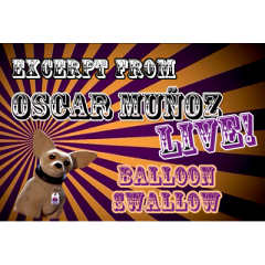 Balloon Swallow by Oscar Munoz (Excerpt from Oscar Munoz Live) video (Download)