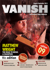 VANISH Magazine August/September 2013 – Matthew Wright eBook (Download)