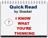 Quick Read by Shaukat