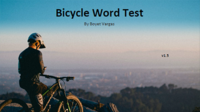 Bicycle Word Test by Boyet Vargas