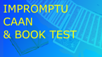 IMPROMPTU CAAN AND BOOK TEST by Sujat Mukherjee