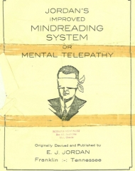 Jordan’s Improved Mindreading System or Mental Telepathy by E J Jordan