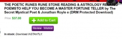 THE POETIC RUNES RUNE STONE READING & ASTROLOGY RELATED POEMSTO HELP YOU BECOME A MASTER FORTUNE TELLER by The Secret Mystical Poet & Jonathan Royle e