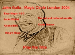 Lecturing at the Magic Circle London by Jahn Gallo