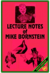 LECTURE NOTES OF MIKE BORNSTEIN PDF By Mike Bornstein
