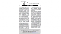 Journal Of Magic Research Magazine (1-8)