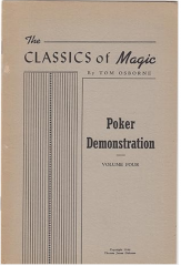 The Classics of Magic – Poker Demonstration Vol 4 by Tom Osborne