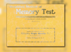 Simplified Method of Memory Test by Samuel Shapiro