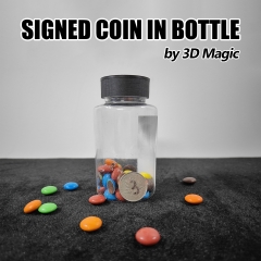 Signed Coin in Bottle by 3D Magic（big）