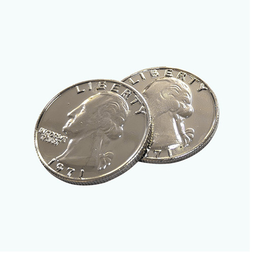 Double Sided Quarter Dollar (Heads)