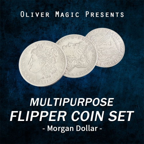 Multipurpose Flipper Coin Set (Morgan Dollar) by Oliver Magic