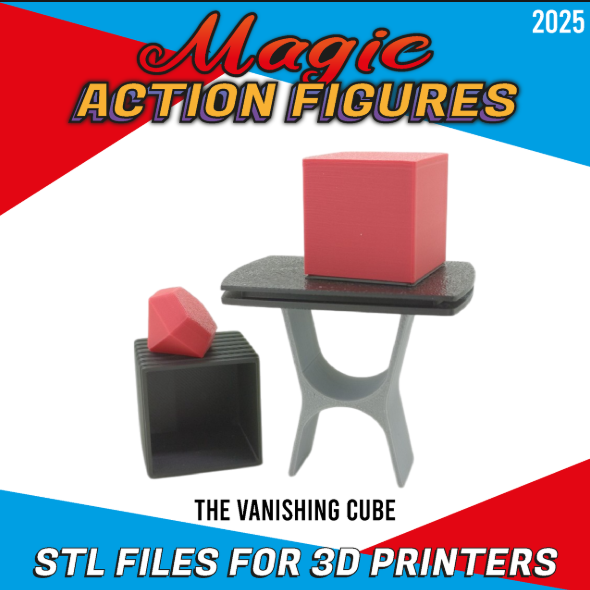 The Vanishing Cube - 3D Printable Action figure CREATIVITY LAB