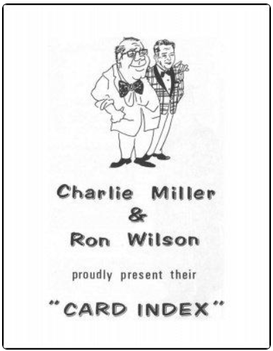 Charlie Miller on the Card Index by Charlie Miller