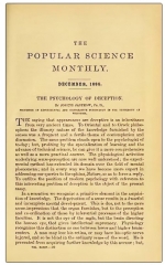 The Psychology of Deception by Joseph Jastrow