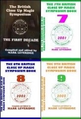 British Close-Up Magic Symposium: All nine Symposium books by Mark Leveridge