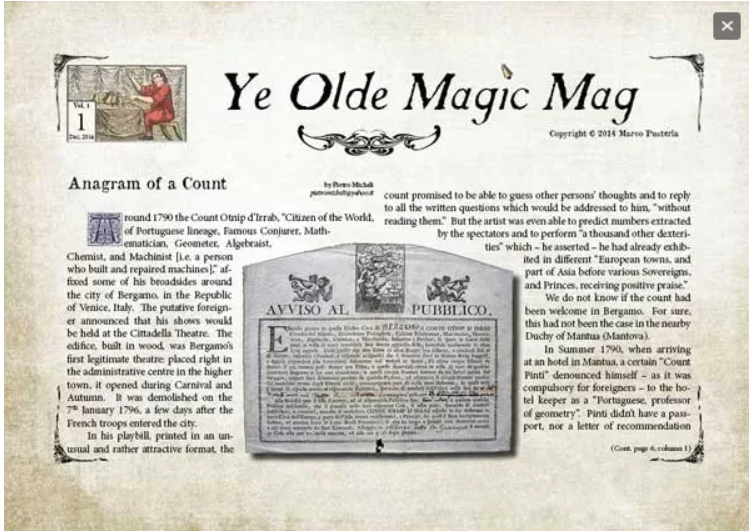Ye Olde Magic Magazine Vol 1 Issue 1