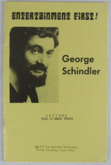 George Schindler Lecture Notes - Entertainment First