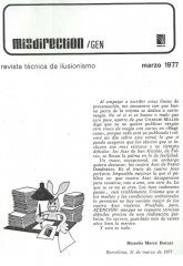 REVISTA TECNICA DE ILUSIONISMO MISDIRECTION MARZO 1997