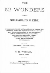 The 52 Wonders: Cards Manipulated by Science by C. H. Wilson