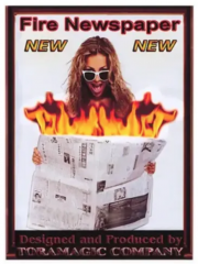 Fire Newspaper by Tora Magic