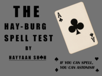 Hay-Burg spelling test by Hayyaan shah