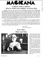 William Reed Woodfield and Charles Miller – Magicana + The Giorgio Letters