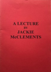 A Lecture by Jackie McClements