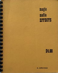 Magia Mafia Effects by Allan Ackerman
