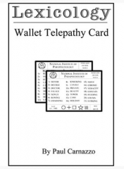 Lexicology with Telepathy card by Paul Carnazzo
