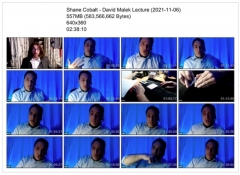 Shane Cobalt - David Malek Lecture