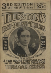 Thurstons Easy Pocket Tricks the ABC of Magic by Howard Thurston 3rd Edition