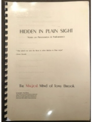 Hidden in Plain Sight by Tony Brook