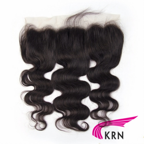 natural color body wave  pre_plucked 13x4 lace frontal middle part /free part /three part with natural hairline and baby hair