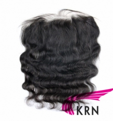 natural color body wave  ear to ear pre_plucked 13x6lace frontal middle part /free part /three part with natural hairline and baby hair 100% unprocess