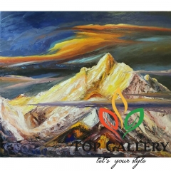 Tibet landscape art, Tibet art on canvas , Tibet painting ,Dream in Tibet 004
