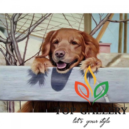 Pet portrait , custom oil painting , realistic pet painting