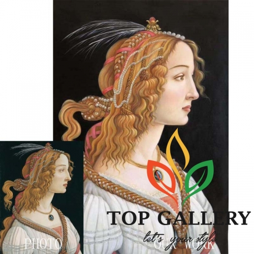 puzzle-grafika-sandro-botticelli-portrait-of-a-young-woman , replica , Chinese wholesale oil painting