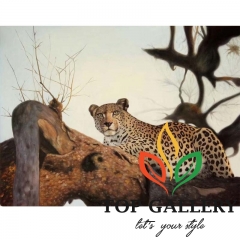realistic leopard painting , custom pet portrait , Chinese wholesale oil painting