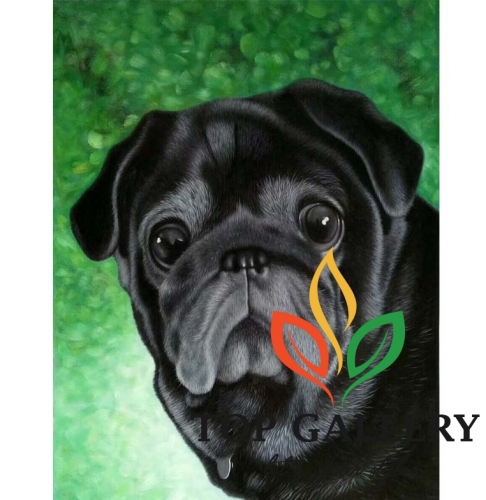 pet portrait  , Chinese custom pet portrait , Chinese oil on canvas , art supplier