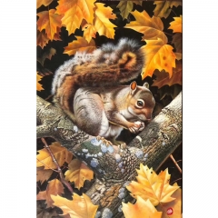 squirrel painting ,realistic art work , Chinese painting