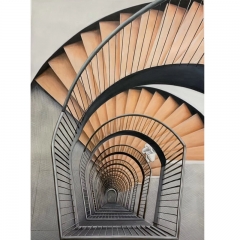 Spiral staircase painting, art drawing , modern painting , painting art , Chinese painting