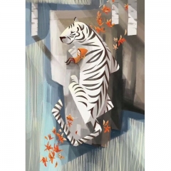 Tiger lilly resting ,Contemporary art , modern art , high quality replica from Dafen village , Chinese modern artwork