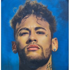 Neymar da Silva Portrait,high quality portrait , photo to art