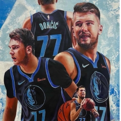 ekart Luka Doncic Basketbol Portrait ,high quality portrait , photo to art