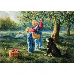 Apple harvest art,apple harvest painting ,Robert Duncan Oil Painting replica
