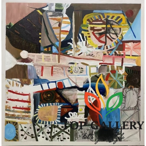 modern abstract art,cool abstract canvas art, customzied fine art on canvas,replica of Harold